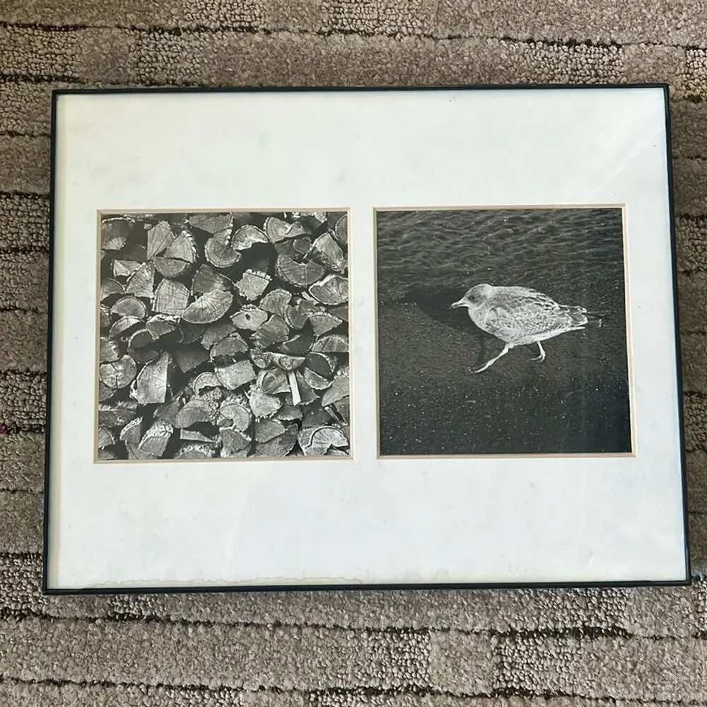 Black and white modern picture frame